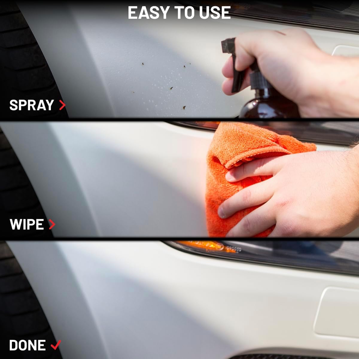 Dr. Beasley's Bug Barrier Prescription for Auto - Complete Bug Removal and Protection, Breaks Down and Removes Stubborn Stains, Includes Sponge and Towels