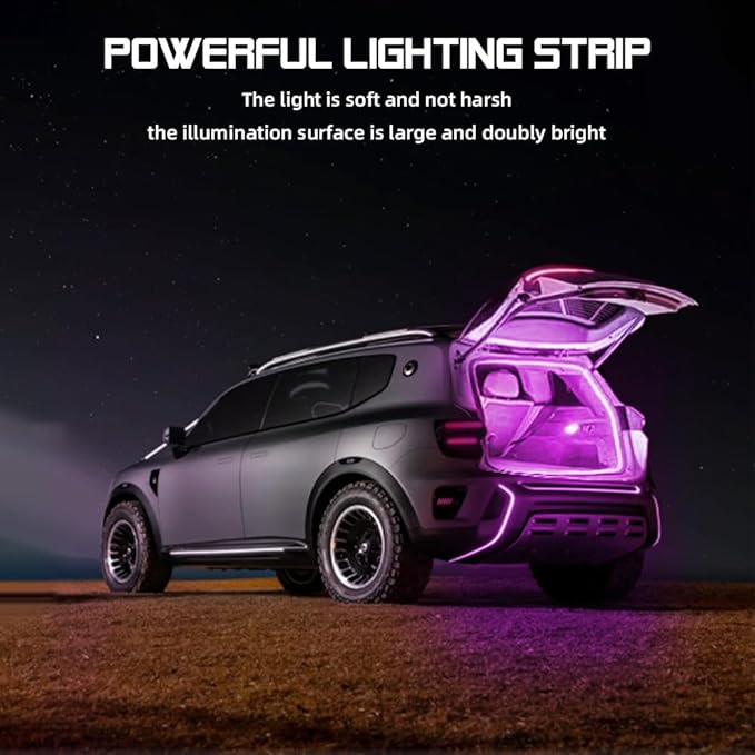 Car LED Strip Light For Trunk, 158Inch IP67 Silicone Waterproof Neon Light - Image 5