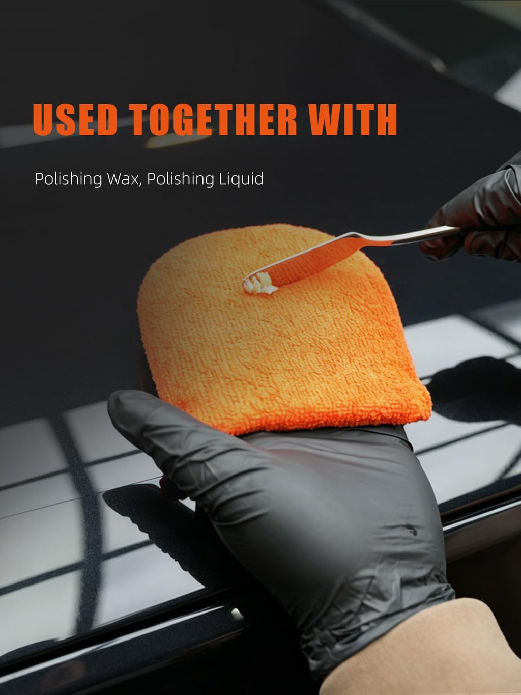 Microfiber applicator pad, Microfiber Sponge, SPTA 10Pcs Ultra-Soft Microfiber Wax Applicator Pads, Cleaning Pads with Finger Pocket Wax Applicator for Applying Wax, Sealants