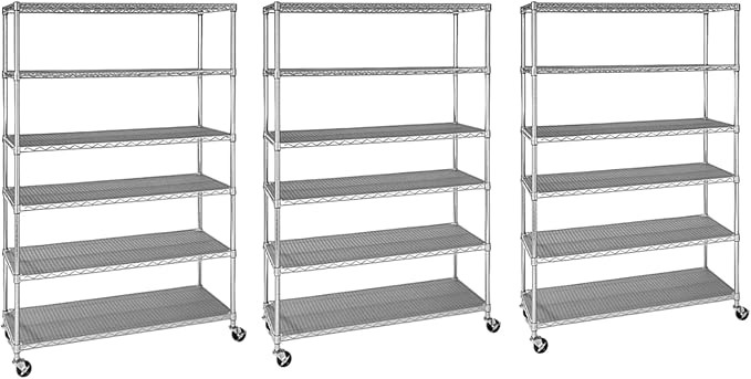 Organize in Style with The Members Mark 6-Tier NSF Heavy Duty Wire Shelving by Unknown