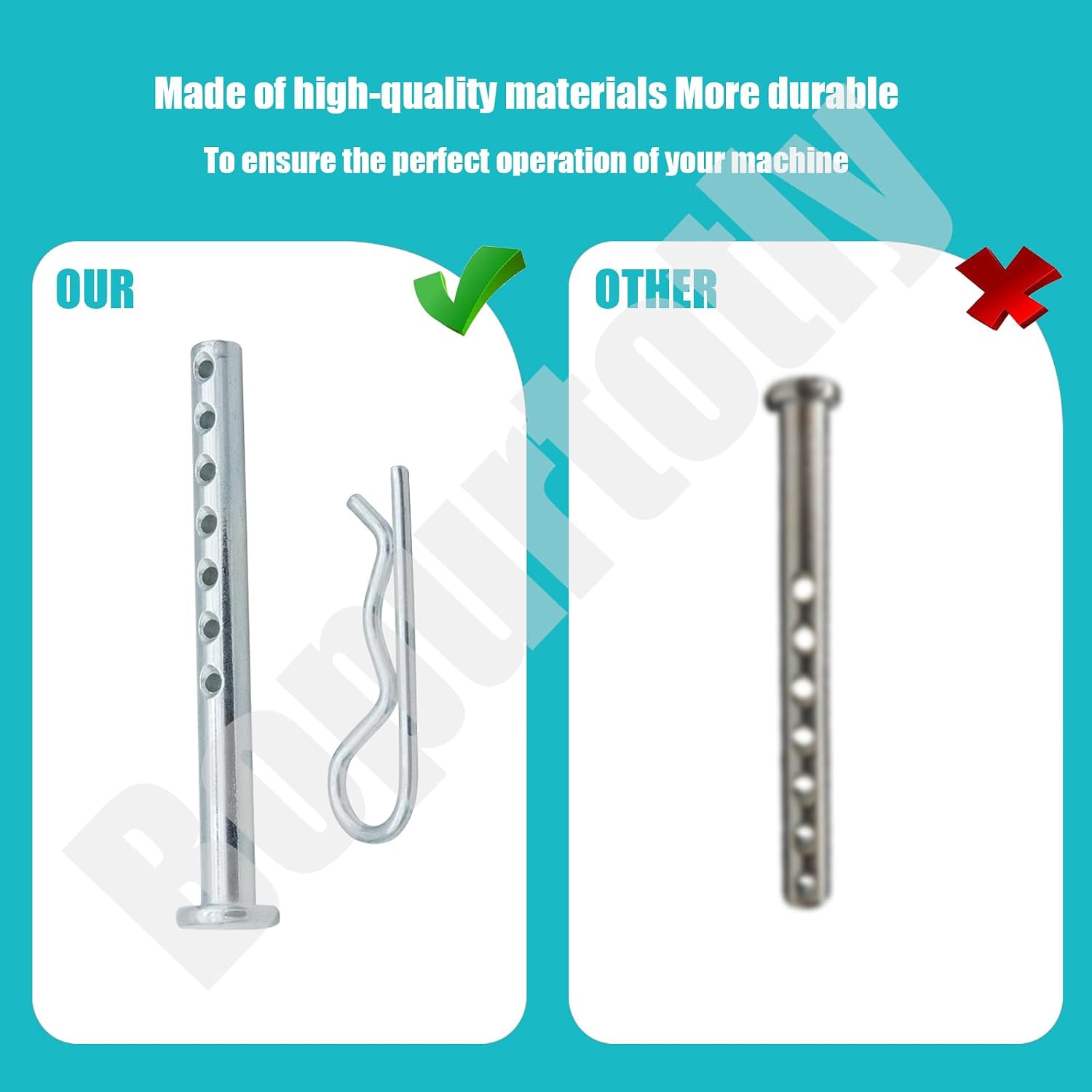 472795 014973472795 Clevis Pin 1/4X 2-1/2 inches / Matching R- Clip