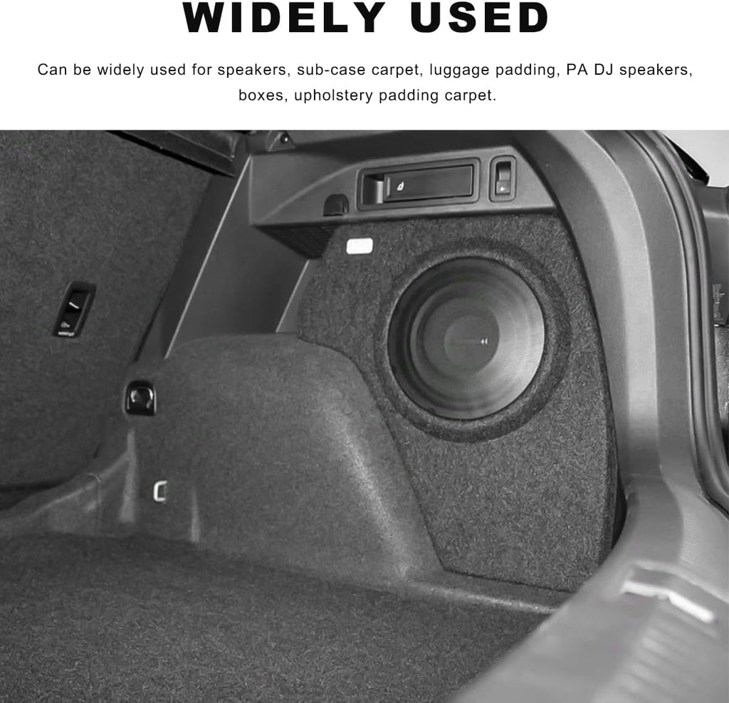 78"×26" Underfelt Carpet for Speaker, Wear Resistant Craft Felt Fabric Roll Car Trim Carpeting Cover, Multipurpose Subwoofer Speaker Liner Replacement for Car Truck SUV