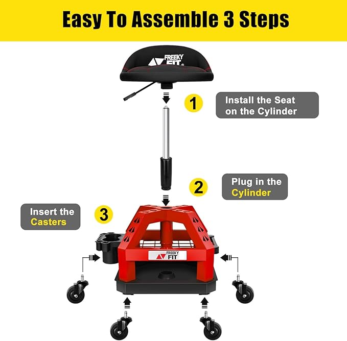 Rolling Shop Stool for Garage - Image 8