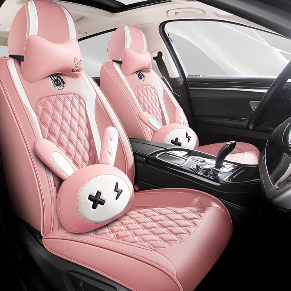cute bunny seat cover 5 set with waterproof, main product view