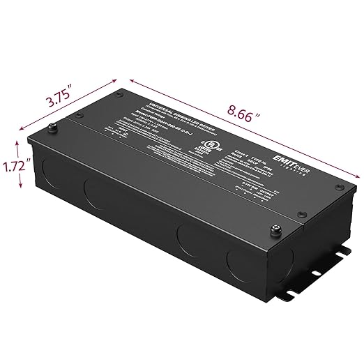 EMITEVER Dimmable Led Driver, 80W AC 110V-277V to DC 24V Transformer, 5-in-1 - Image 3