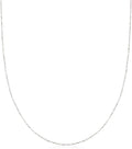 ross-simons italian .8mm 14kt gold adjustable singapore chain, main product view