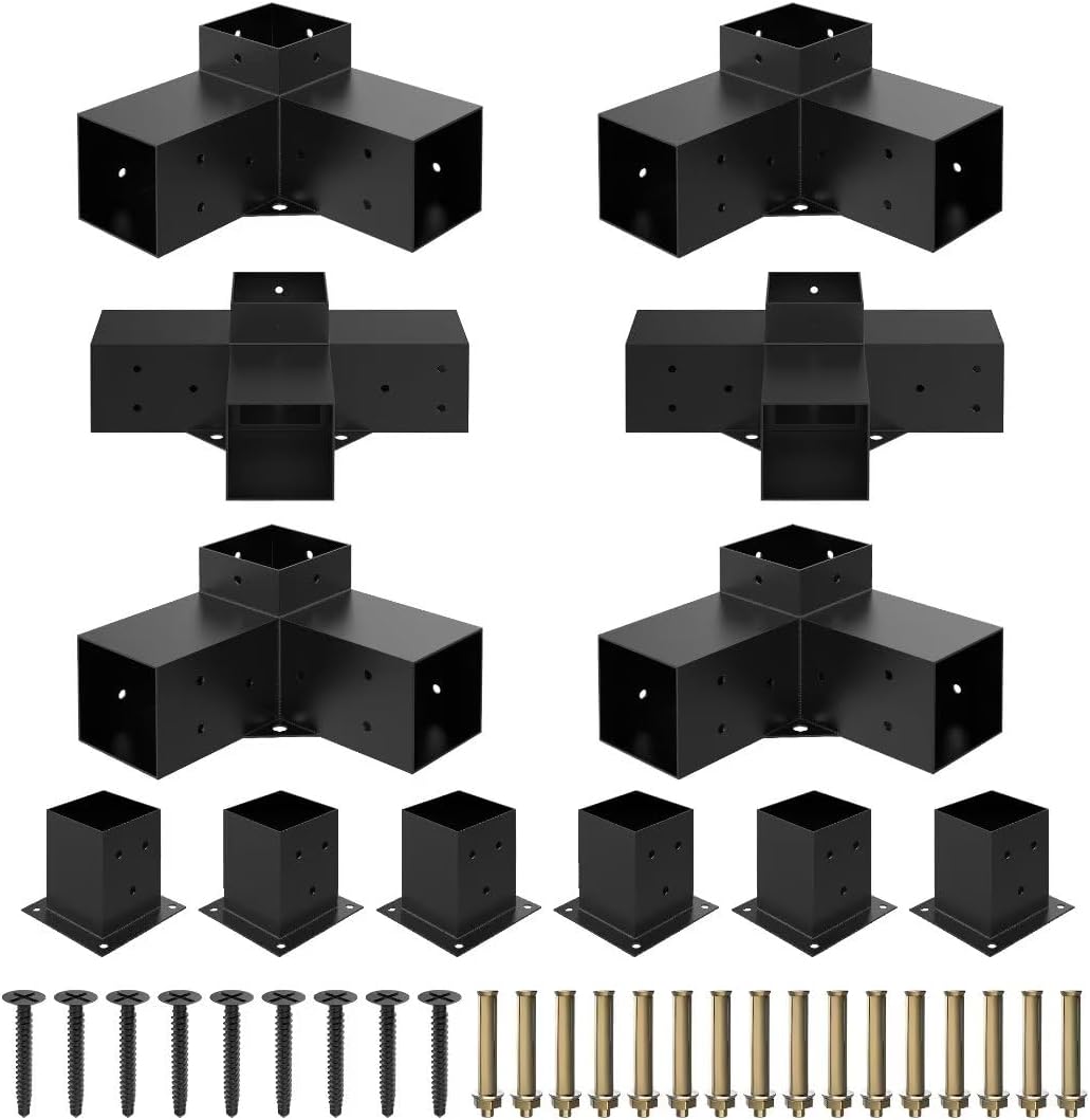 jexaline heavy-duty pergola bracket kit for 4 x, main product view