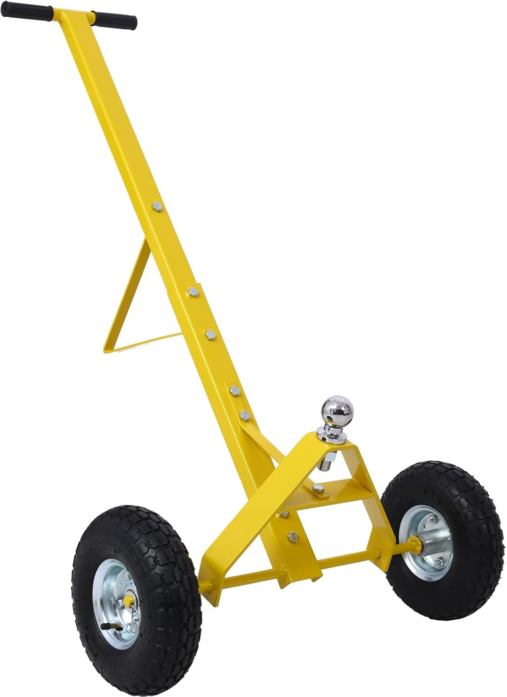 Trailer Dolly with Pneumatic Tires - 600 Lb. Maximum Tongue Weight Capacity,Yellow Color