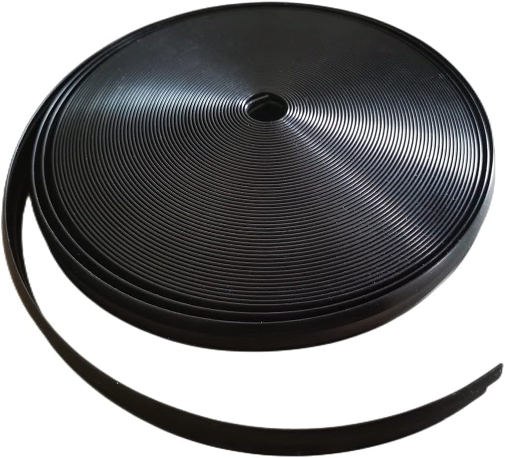 3/4" RV Vinyl Trim Molding Insert Black for RV Camper Travel Trailer Screw Cover Gutter Corner Channel Outside Seam roof Edge Track Heavy Duty Trim(25 ft)