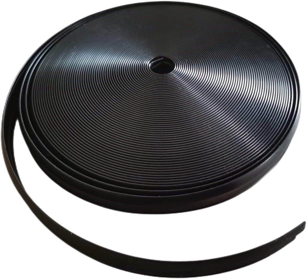 3/4" RV Vinyl Trim Molding Insert Black for RV Camper Travel Trailer Screw Cover Gutter Corner Channel Outside Seam roof Edge Track Heavy Duty Trim(25 ft)