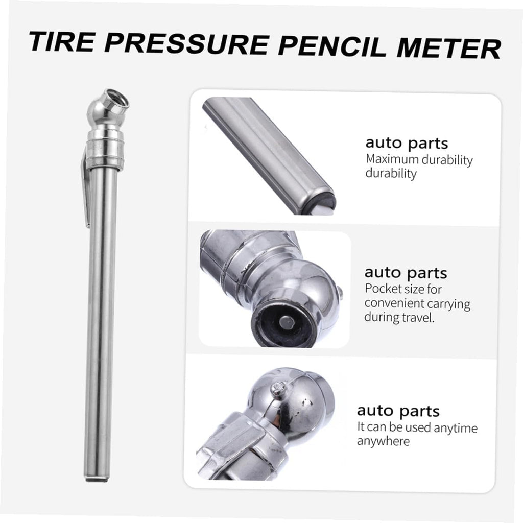 5Pcs Portable Tire Pressure Gauge Pen Set for Cars Heavy Duty Mechanical Tire Pressure Tools Suitable for Automotive Maintenance and Safety Inspections