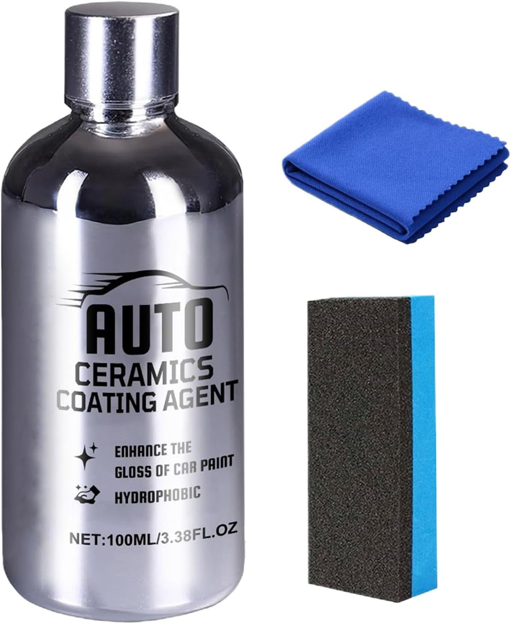 Automotive Nano-Ceramic Coating, Scratch-Filling Finish, 100ml, Car Truck Paint Sealant, Anti-Rust Scratch Guard, Effortless Application Process, For Vehicle Care