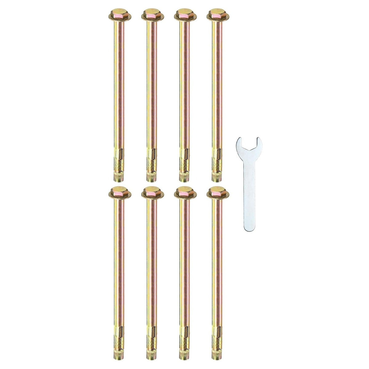 m meterxity 8-pack hex expansion bolt, m10x200mm colored, main product view