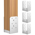 spaceeup 4x4 post base 4 pcs, internal 3.5", main product view