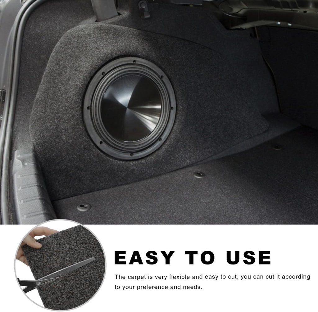 78"×26" Underfelt Carpet for Speaker, Wear Resistant Craft Felt Fabric Roll Car Trim Carpeting Cover, Multipurpose Subwoofer Speaker Liner Replacement for Car Truck SUV
