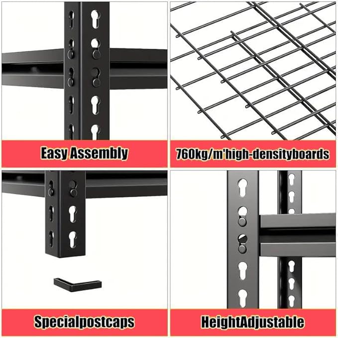5 Tire Storage Shelving Heavy Duty Garage Shelves 2000LBS Load Bearing - Image 7