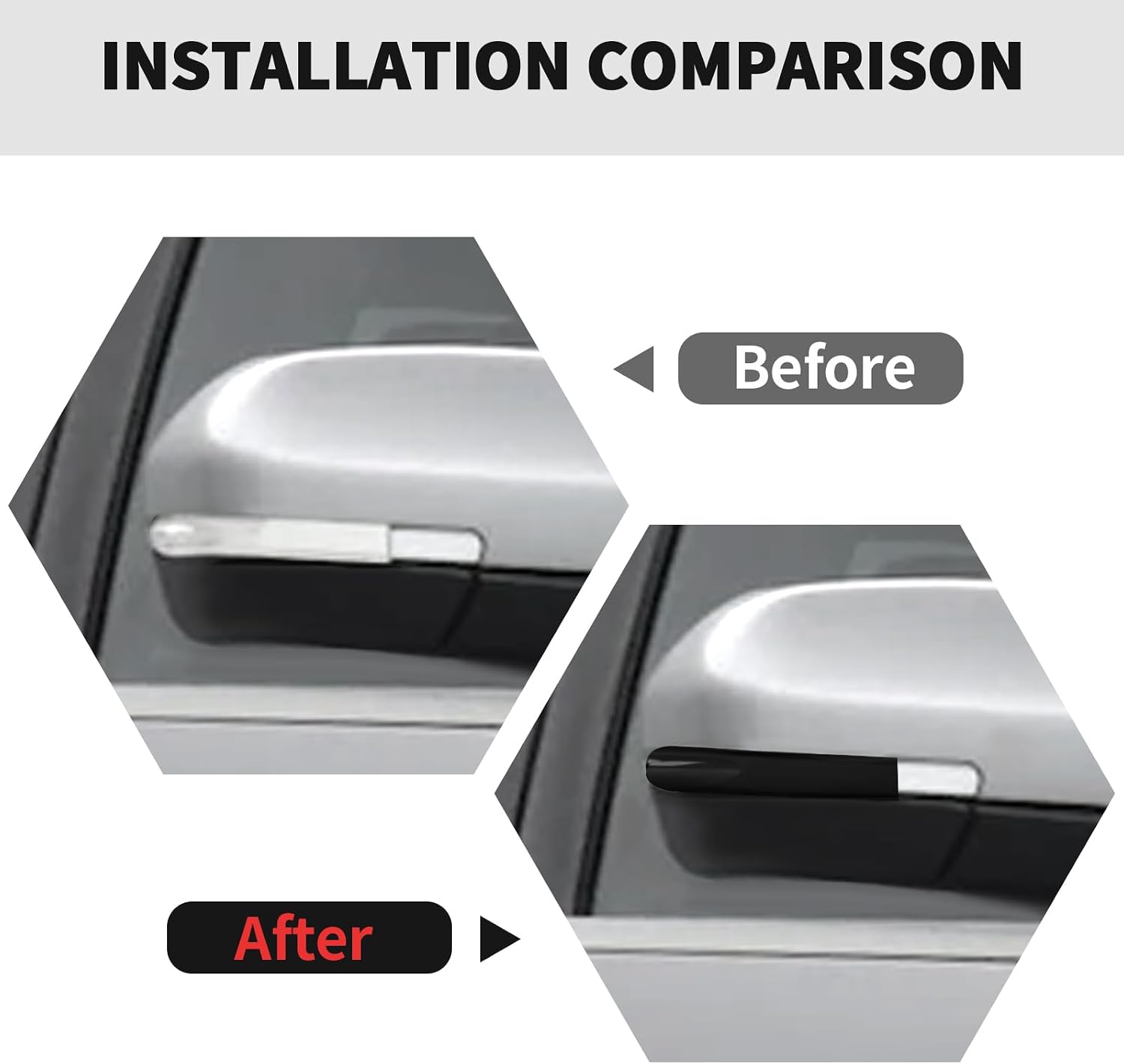 RT-TCZ Smoked Black Rearview Mirror Turn Signal Light Cover Trim Decoration Exterior Accessories for Ford Expedition 2022 2023 2024