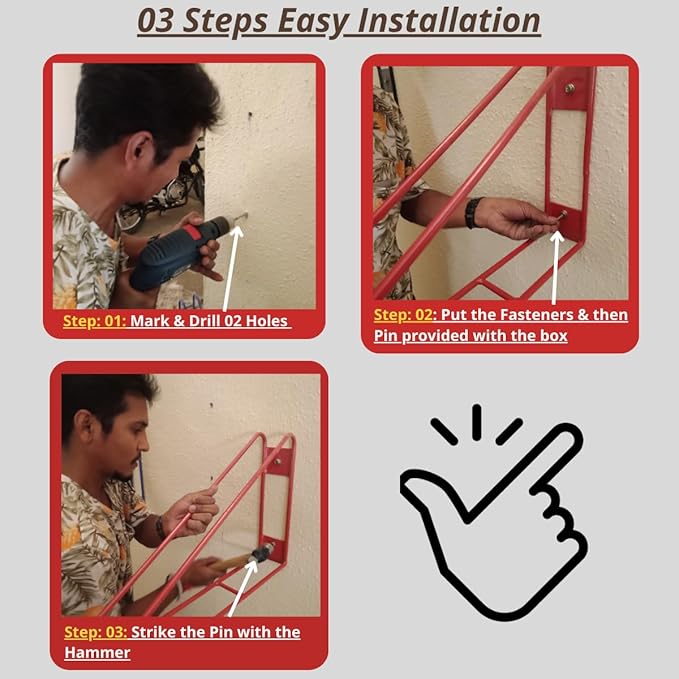 Bike Wall Mount Vertical Bike Hanger - Image 3