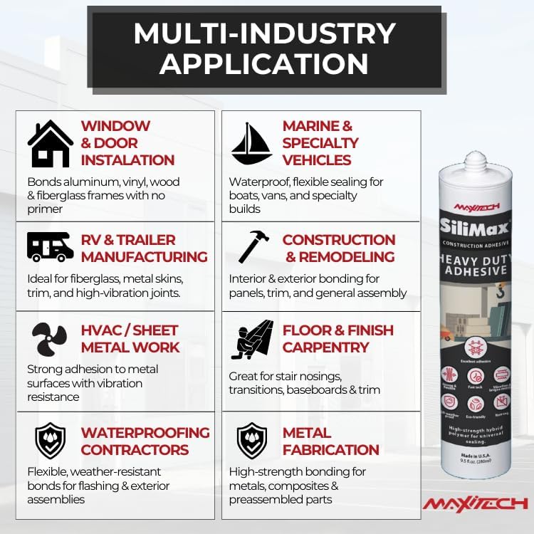 Construction Adhesive Heavy Duty- Industrial Strength Waterproof Adhesive