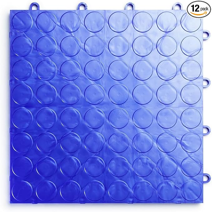 Big Floors RaceDeck CircleTrac, Interlocking Non-Slip Garage Flooring Tile by BigFloors
