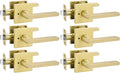 goldenwarm brushed gold door handles interior, privacy door, main product view