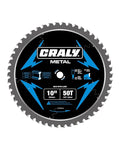 CRALY 10 Inch 50 Teeth Steel and Ferrous Metal Cutting Circular Saw Blade by CRALY