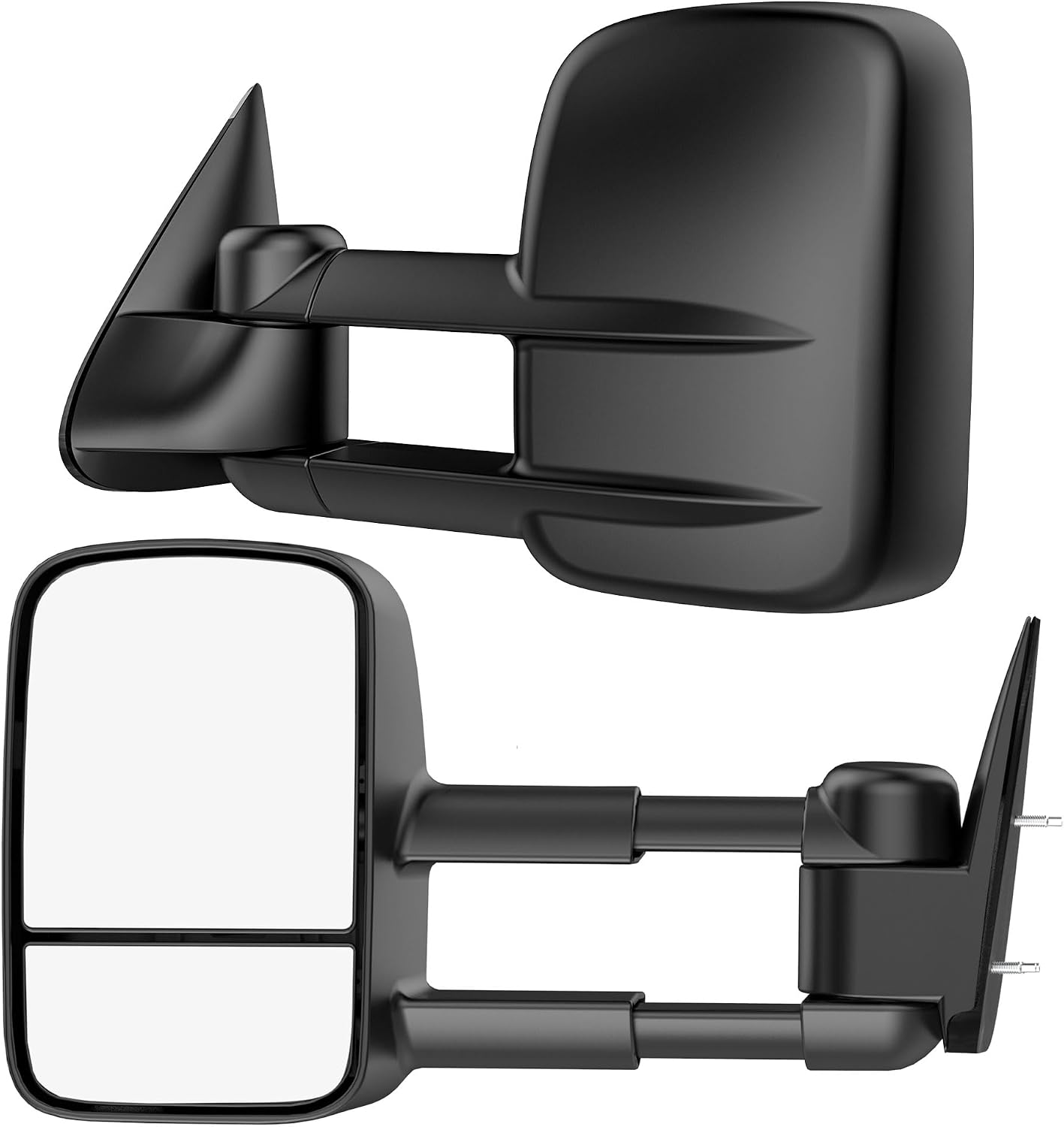 Tow Mirrors Compatible with 1988-1998 Chevy GMC C/K 1500 2500 3500, Manual Folding Extended Trailer Towing Side Mirrors