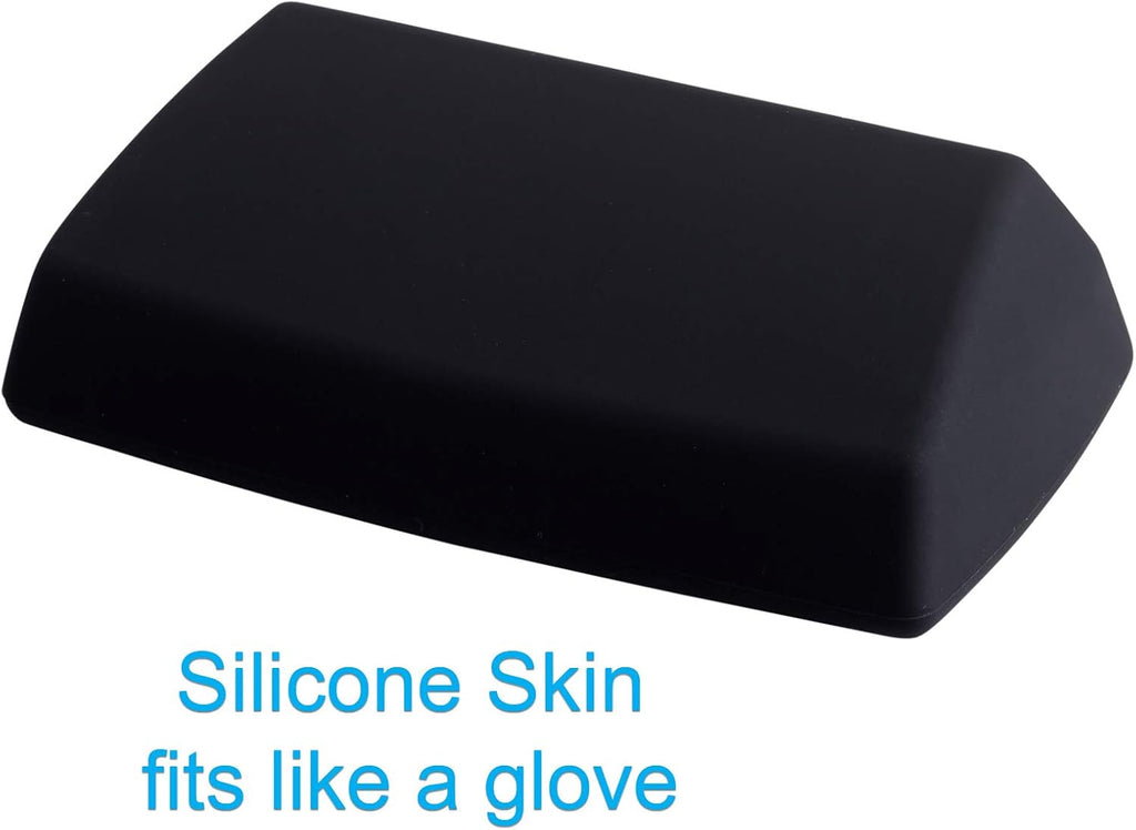 EZ Skin Bundle: Full-Wrap Silicone Skin for EZ Pass + Black Interlocking Strips = Discreet Look Inside & Outside Your Windshield! (Fits EZ Pass Mini/iPass)