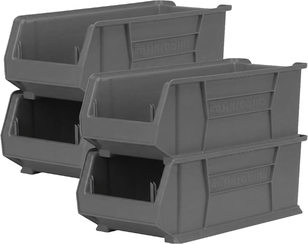 akro-mils 30287 super-size akrobins plastic storage bins, space-saving, main product view