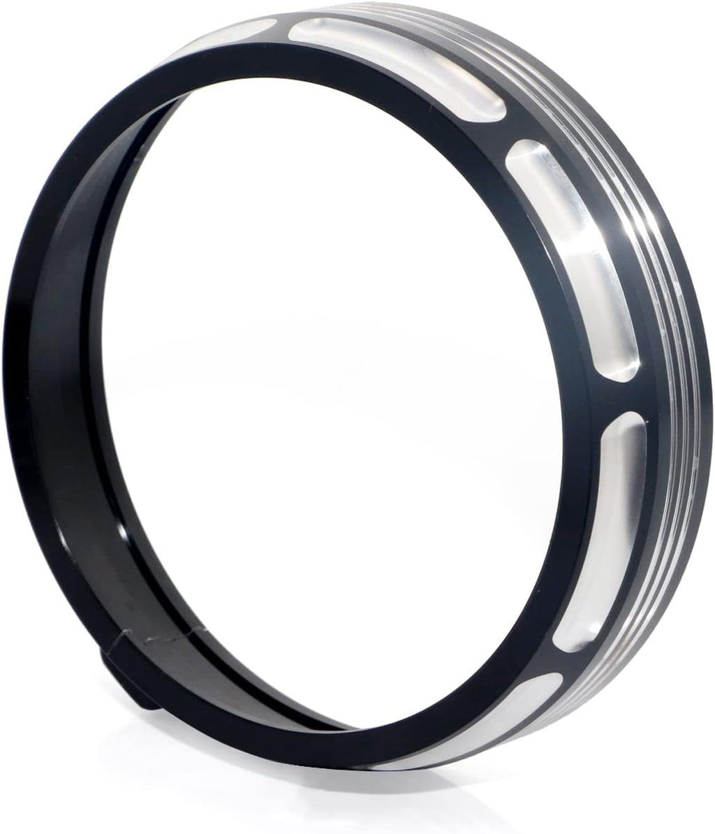 4.5" Fog Passing Light Trim Burst Collection Trim Ring Cover 4 1/2" Auxiliary Lamps Metal For Harley Touring Street Electra Glide Road King 1996-2023
