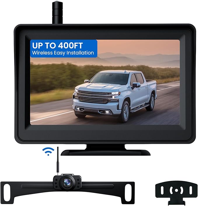 Wireless Backup Camera, Reverse Rear Camera by TECXERLLON