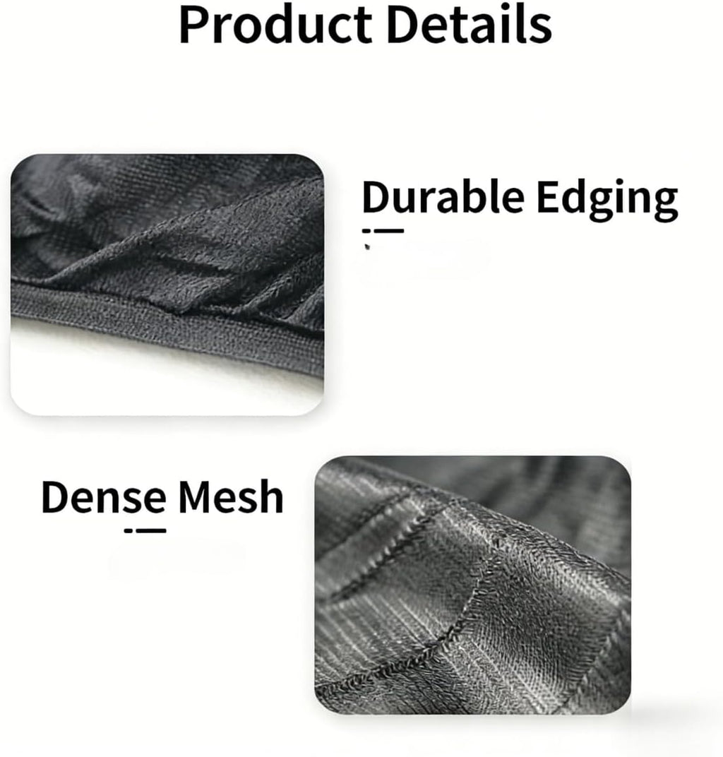 4 Pcs Universal Car Window Screens for SUV, Front & Rear Breathable Mesh Covers, Anti-Mosquito UV Protection Sun Shades for Camping, Fits Most SUV