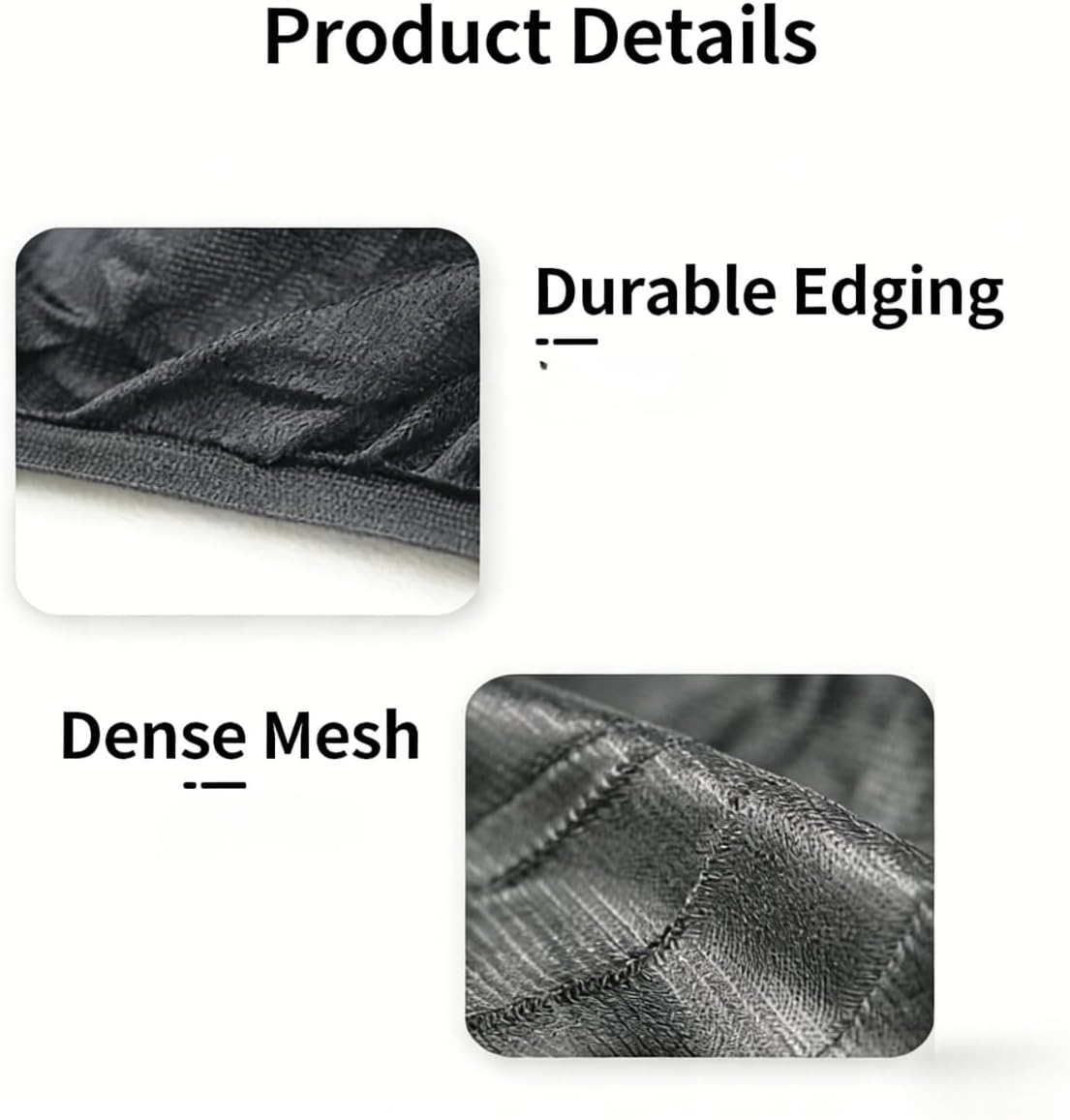 4 Pcs Universal Car Window Screens for SUV, Front & Rear Breathable Mesh Covers, Anti-Mosquito UV Protection Sun Shades for Camping, Fits Most SUV