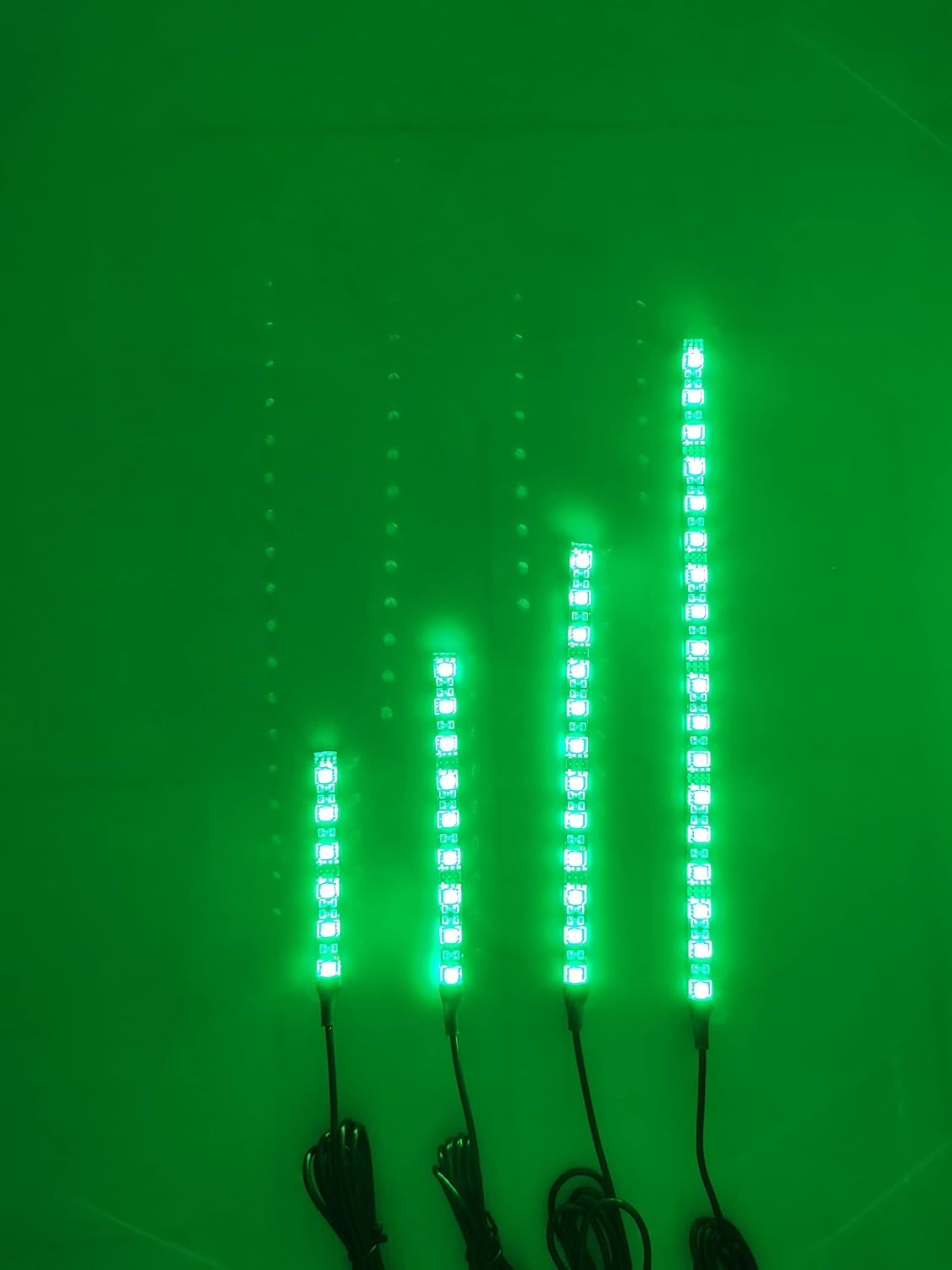 2pcs 4inch 6 LED Multi-Color Flexible Strip Accent Lights 5050 SMD Flex RGB for Motorcycle,ATV,Car,