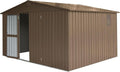 IKERY Large Galvanized Steel Storage Shed by IKERY