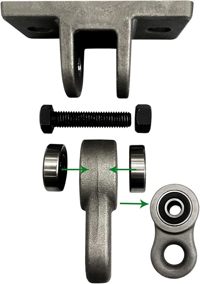 Heavy Duty White Metal Color Swing Hangers Screws Bolts Included Over 5000 lb - Image 2