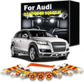 Car LED Interior Dome Map Trunk Glove Box Vanity Mirror Door Lamp Light Kit, for Audi Q3 8U Q5 8R SQ5 Q7 4L