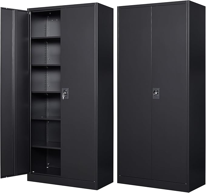 SISESOL Wide & Deep Metal Storage Cabinet - Image 6
