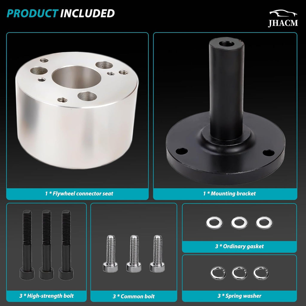 Flywheel PTO Drive Kit V-Twin Engine Adapter Coupler Universal Flywheel for Predator 670 Flywheel