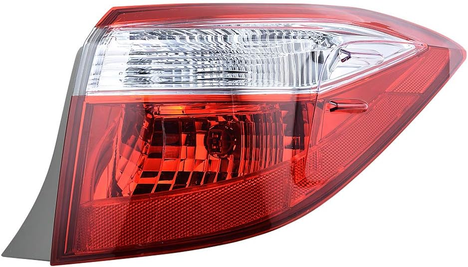 Anzio Compatible with 2014-2016 Corolla Right Passenger Side Rear Tail Light Stop Brake Lamp Cover