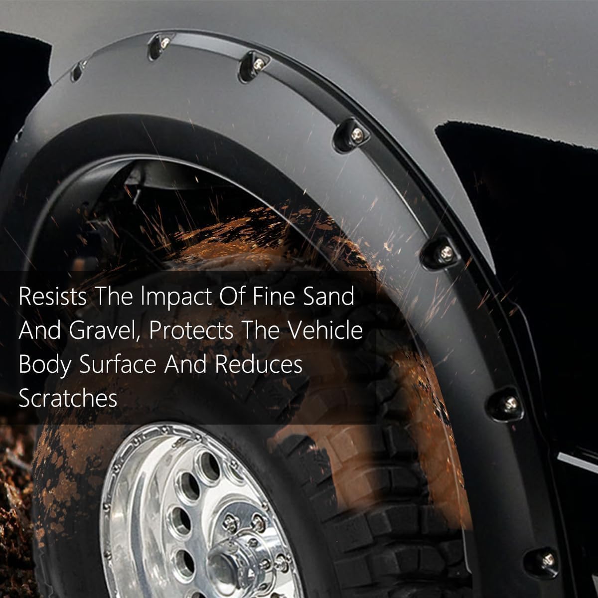 G-PLUS Fender Flares Dually model | Compatible with Chevy Silverado 1500 2014-2018/Fit Chevy Silverado 2500 3500HD 2015-2019
