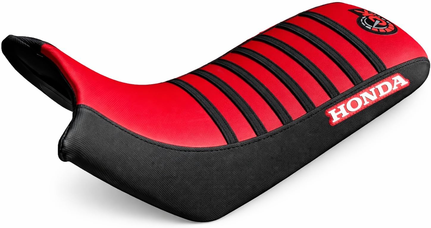 Seat Cover - Compatible Fit for 1993-2006 TRX 300 EX Sportrax 300 TRX300EX 2x4 All Black, Durable Material | Multi-Grip Design for Improved Traction S17