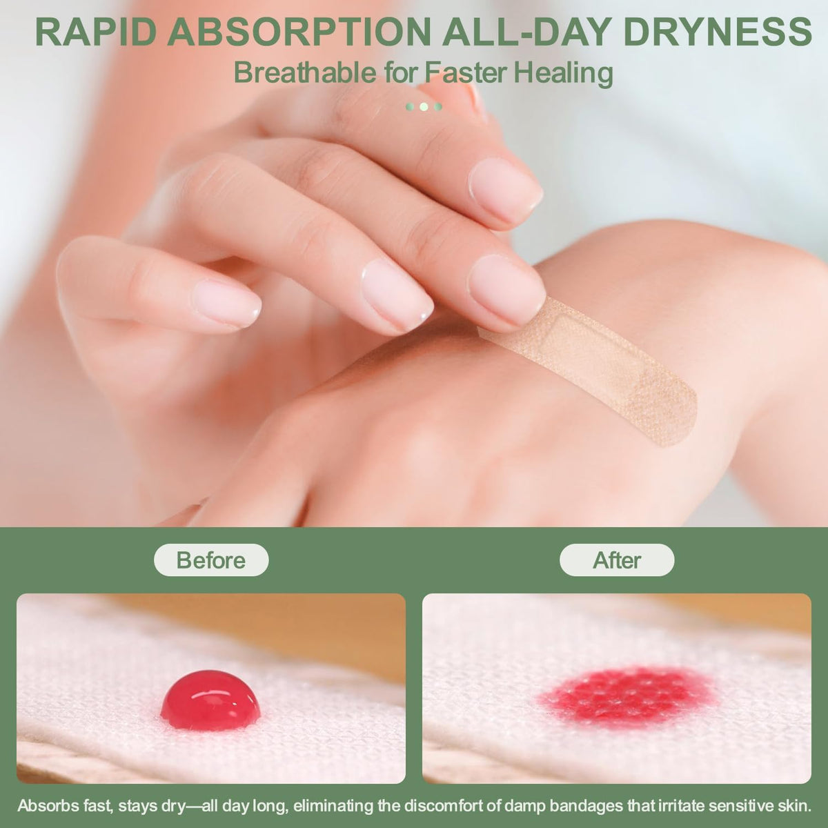 hysimedy silicone bandages for sensitive skin variety pack, package contents