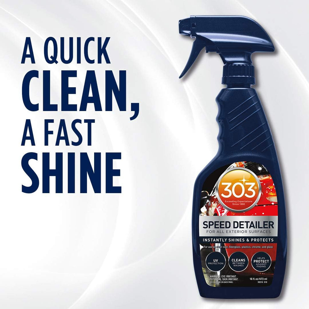 303 Automotive Speed Detailer - Instantly Shines & Protects, Perfect for in Between Washes, Provides Superior UV Protection, Helps to Repel Dust & Dirt, 32oz (30246CSR) Packaging May Vary