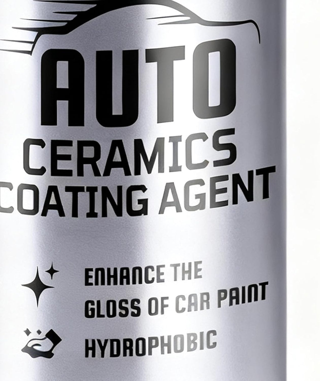 Ceramic Coating for Cars - 100ML High Gloss Paint Repair, Kit with Lint Free Microfiber Towel, Vehicle Hydrophobic Shield, Liquid Quartz Detailer for Motorcycle Truck Rim Shine