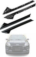 Flecto 2-Pack A-Pillar Molding Trim Outer & Inner Brackets Front Left & Right Pair Compatible with Ford Explorer 2011-2019, Replaces 926-450 926-451
