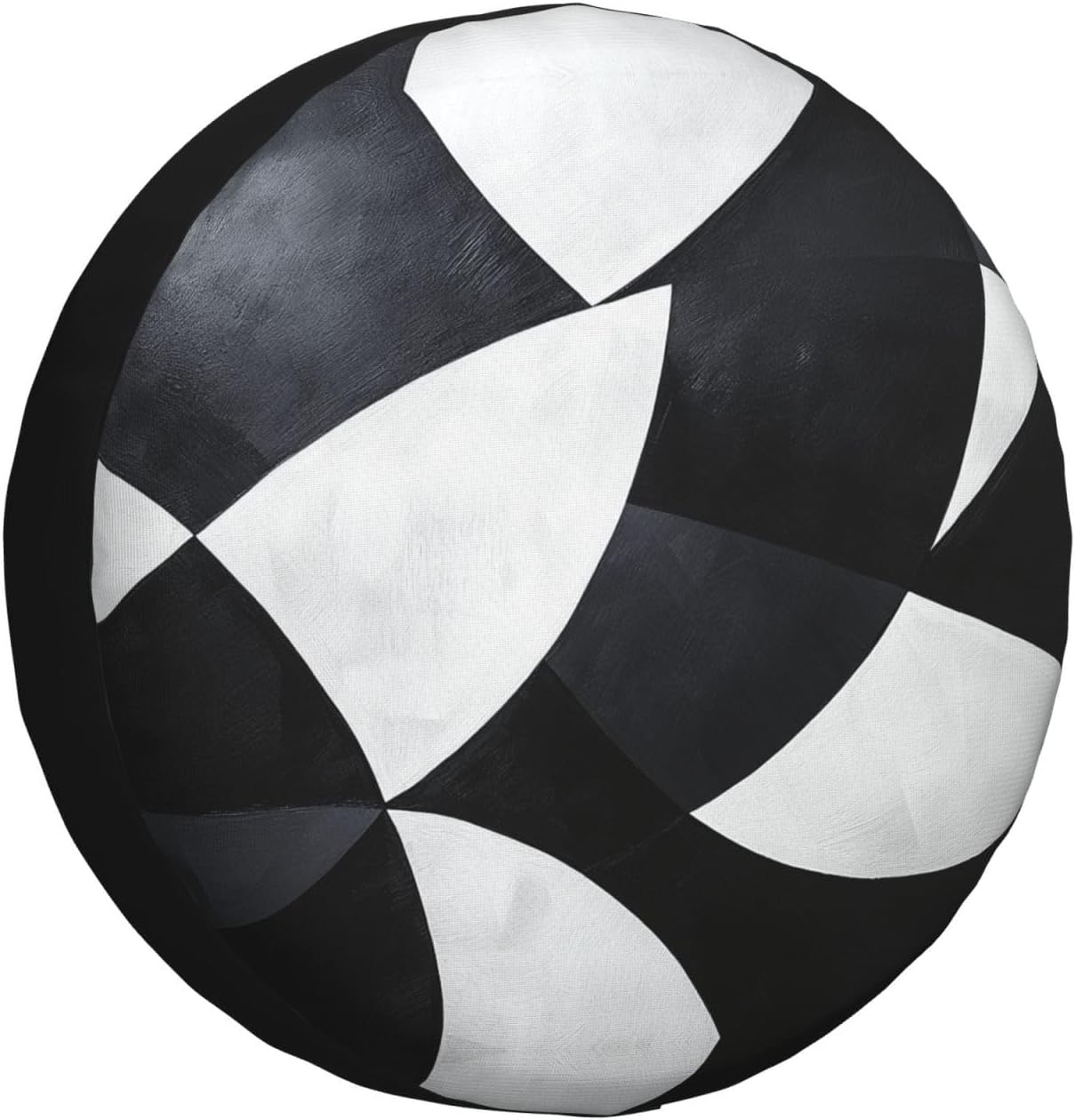 Black and White Pattern Print Universal Spare Tire Cover for RV, Jeep | Wheel Protector Fits Rv, Trailer, Jeep, Shield Tires From Sun, Dirt And Rain For Outdoor Storage