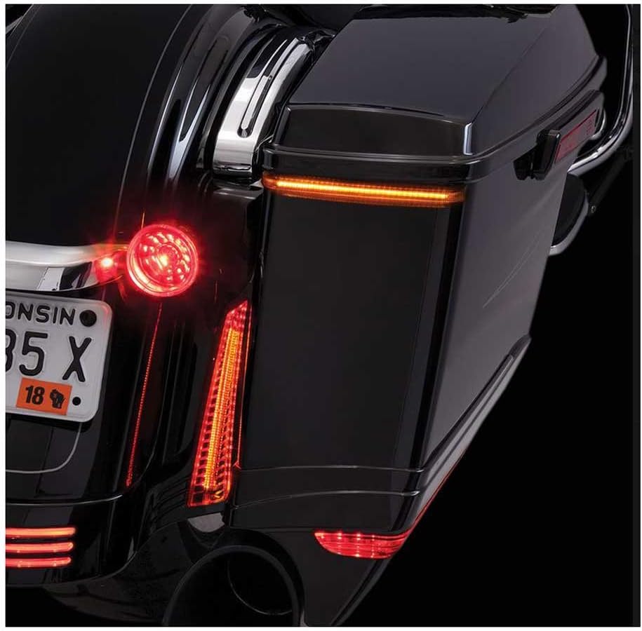 Ciro Bag Blades LED Lights, Fits '97-'13 Harley FLHT FLTR Models, Amber 40028