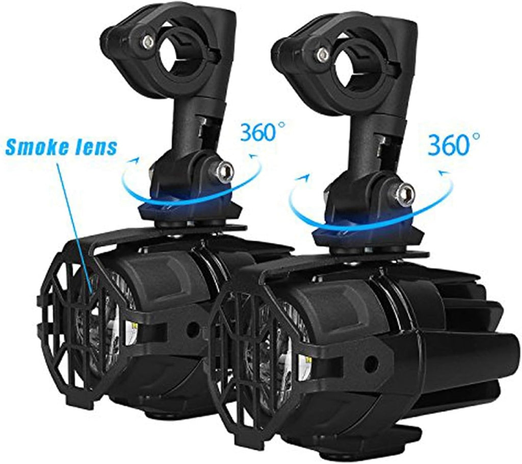 E9 Mark Motorcycle Fog Lights Fit For BMW R1250GS ADV F800GS R 1250 GS LC Fit For Yamaha MT07 MT09 Auxiliary Light Assemblie(Only 2pc light)