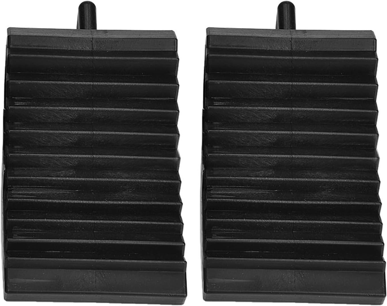 Wheel Chocks with Handles, 2 Packs Tyre Saver Brake Stoppers Ridged Wedges for Car Caravans Trailer Motorhomes Wheel Stoppers